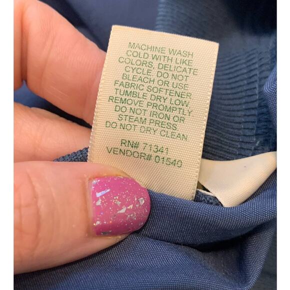 L.L. Bean men vintage blue pull over sweater size M - Picture 5 of 7